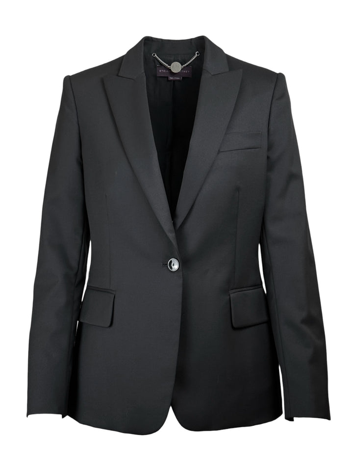 Stella Mccartney Size 42 Single Breasted Peaked Lapel Blazer