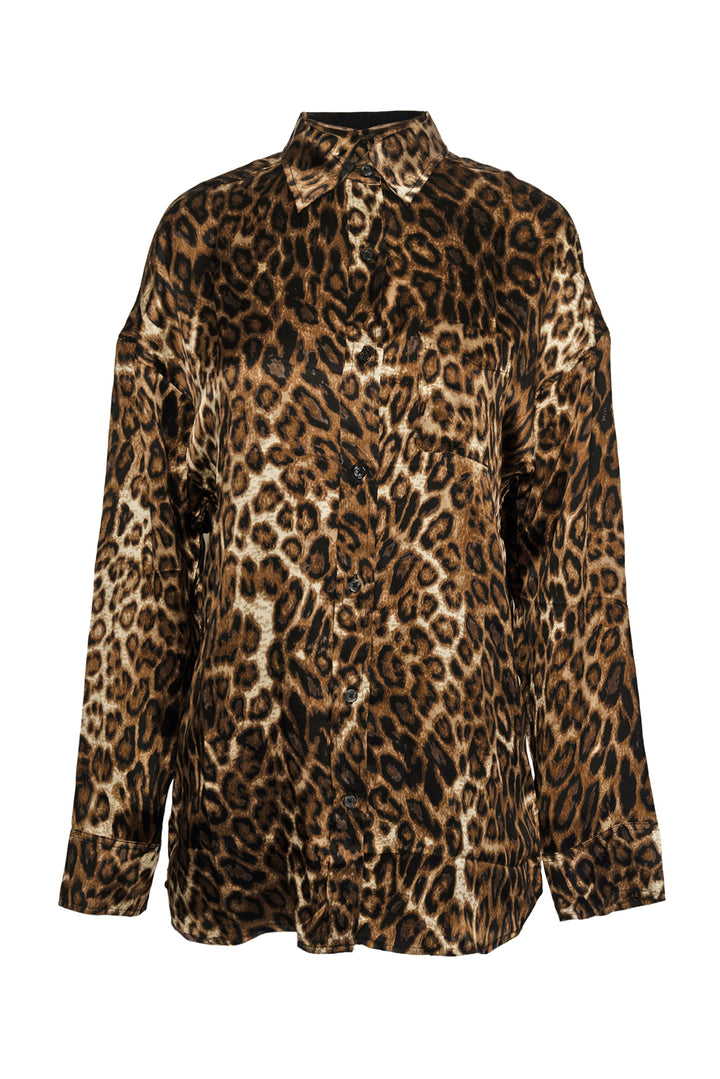 R13 Size M Leopard Big Boy Blouse