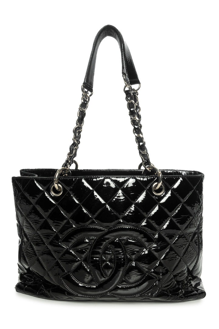 Chanel 2008 - 2009 Patent Leather Grand Shopping Tote