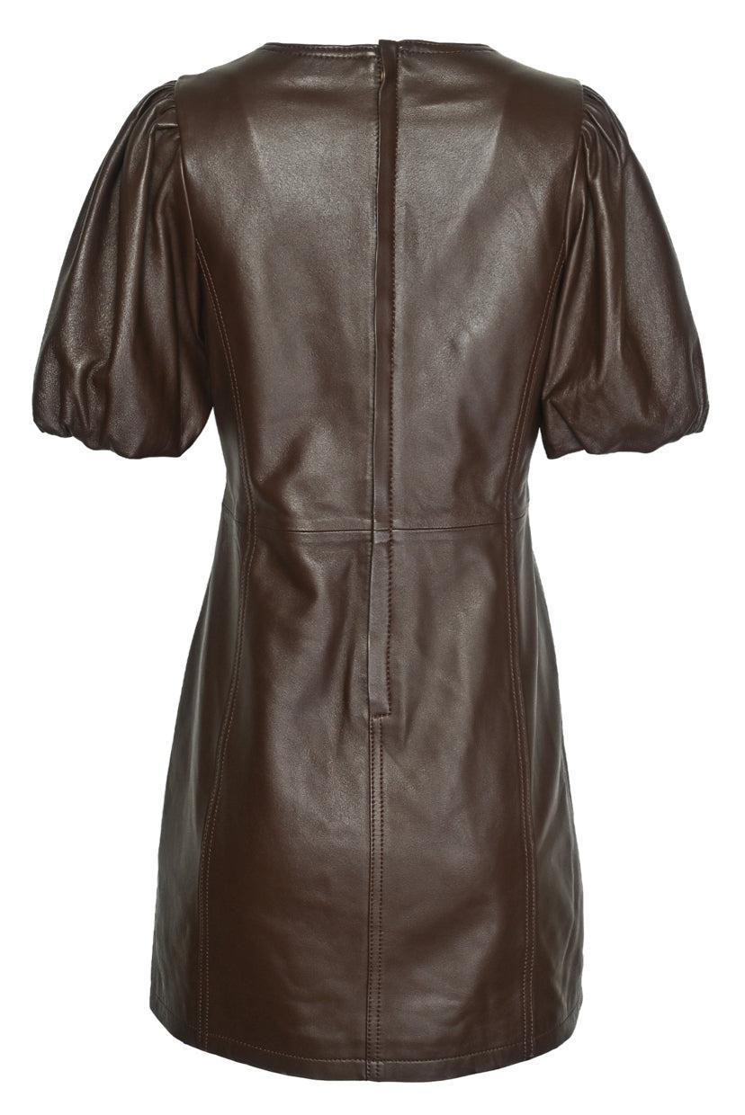 Coach Size 8 Lamb Leather Mini Dress