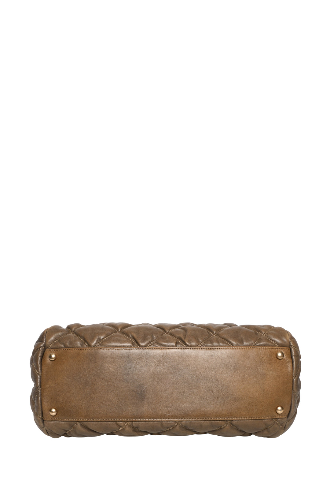 Chanel 2008-2009 Bubble Quilt Lambskin Medium Bowler Shoulder Bag