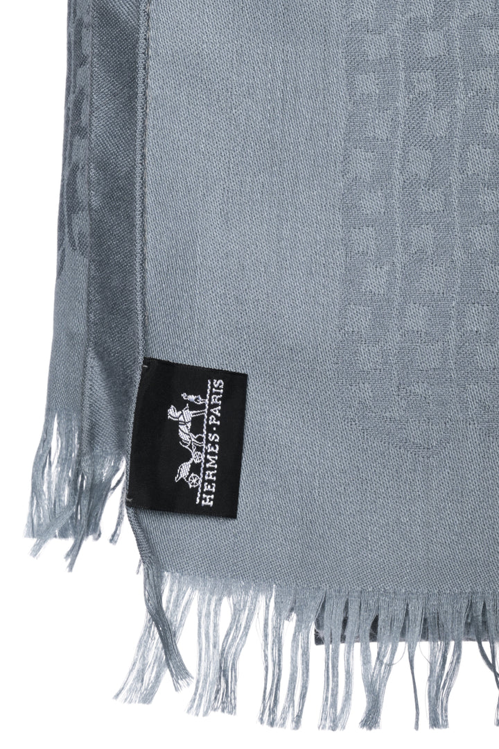 Hermes Monogram H Cashmere, Silk & Wool Shawl