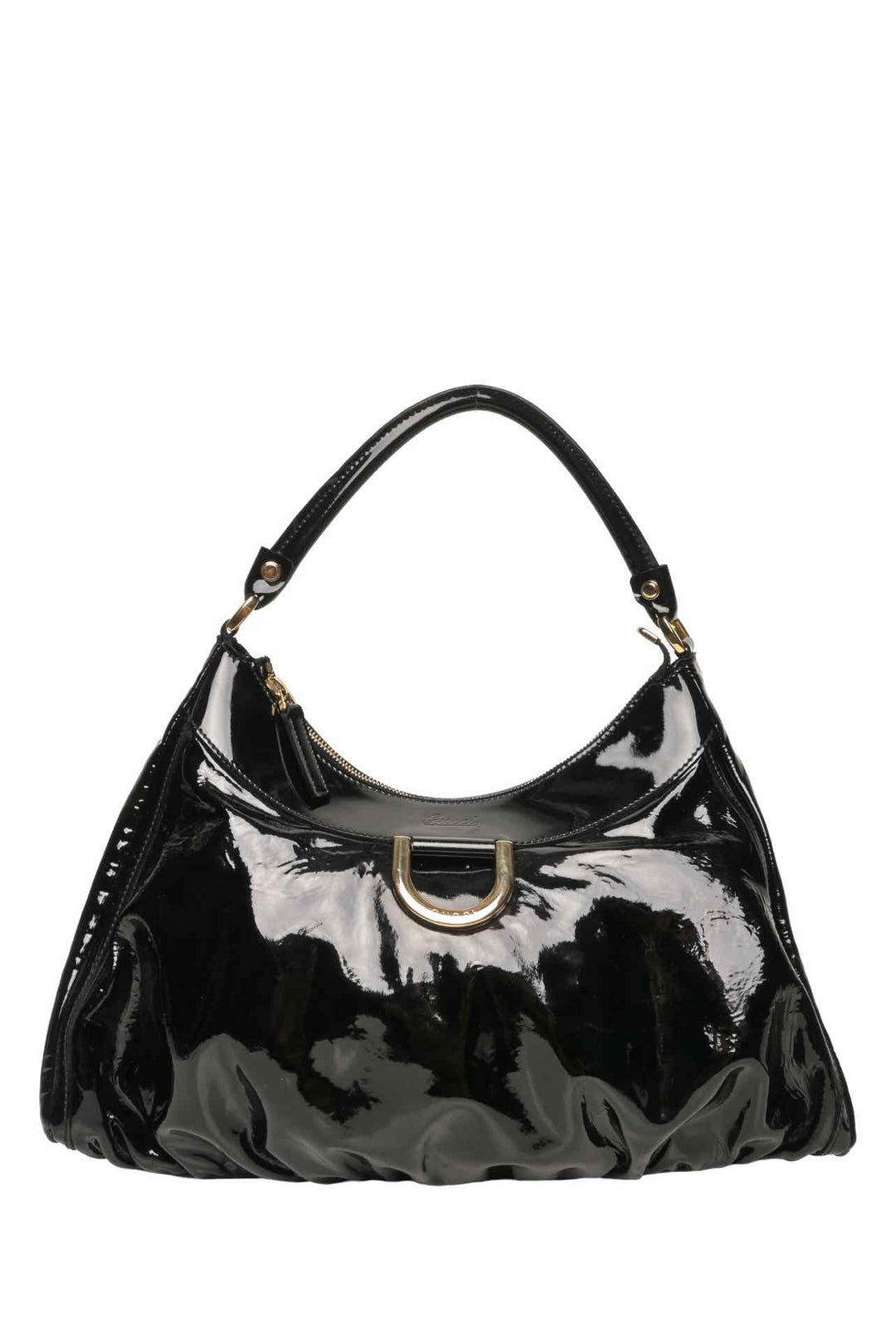 Gucci Abbey D-Ring Patent Leathe Shoulder Bag