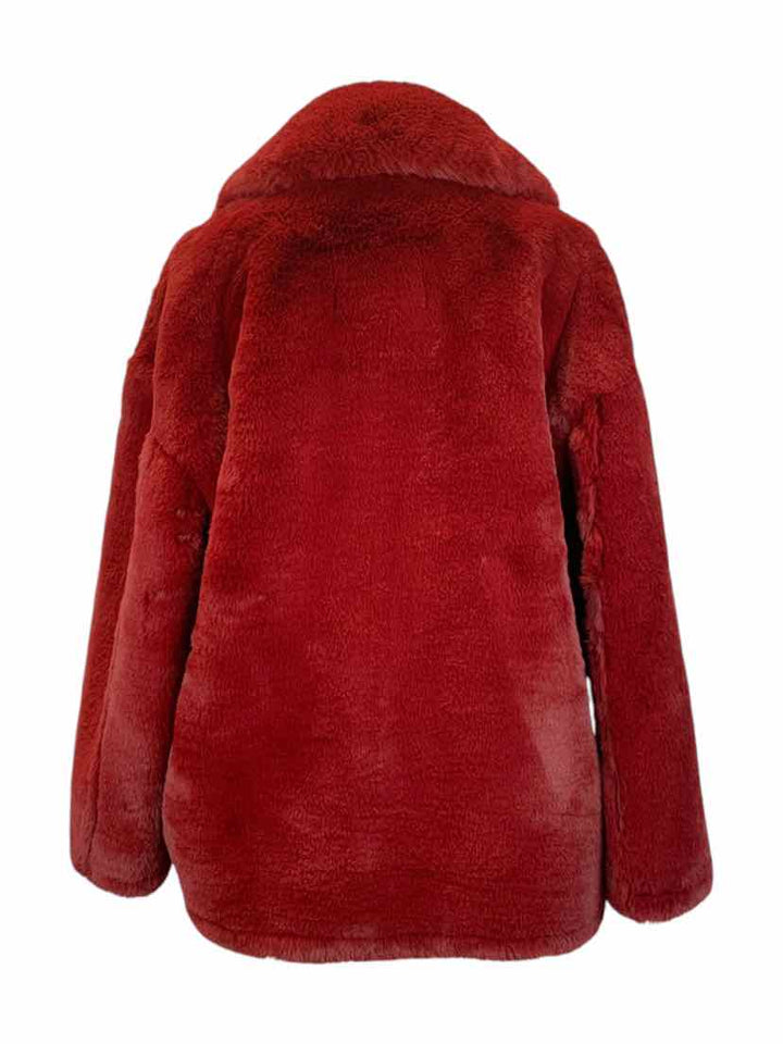 Diane Von Furstenberg Size M Faux Fur Coat