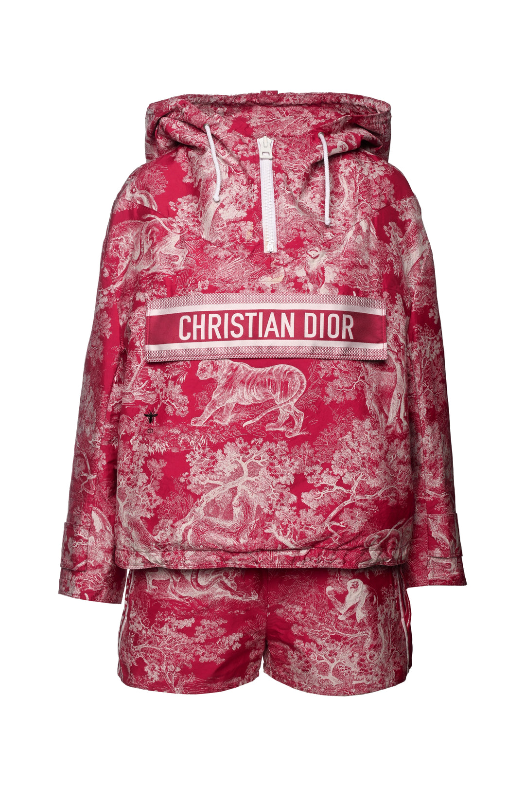 Christian Dior Size 4 Toile De Jouy Anorak & Shorts Set