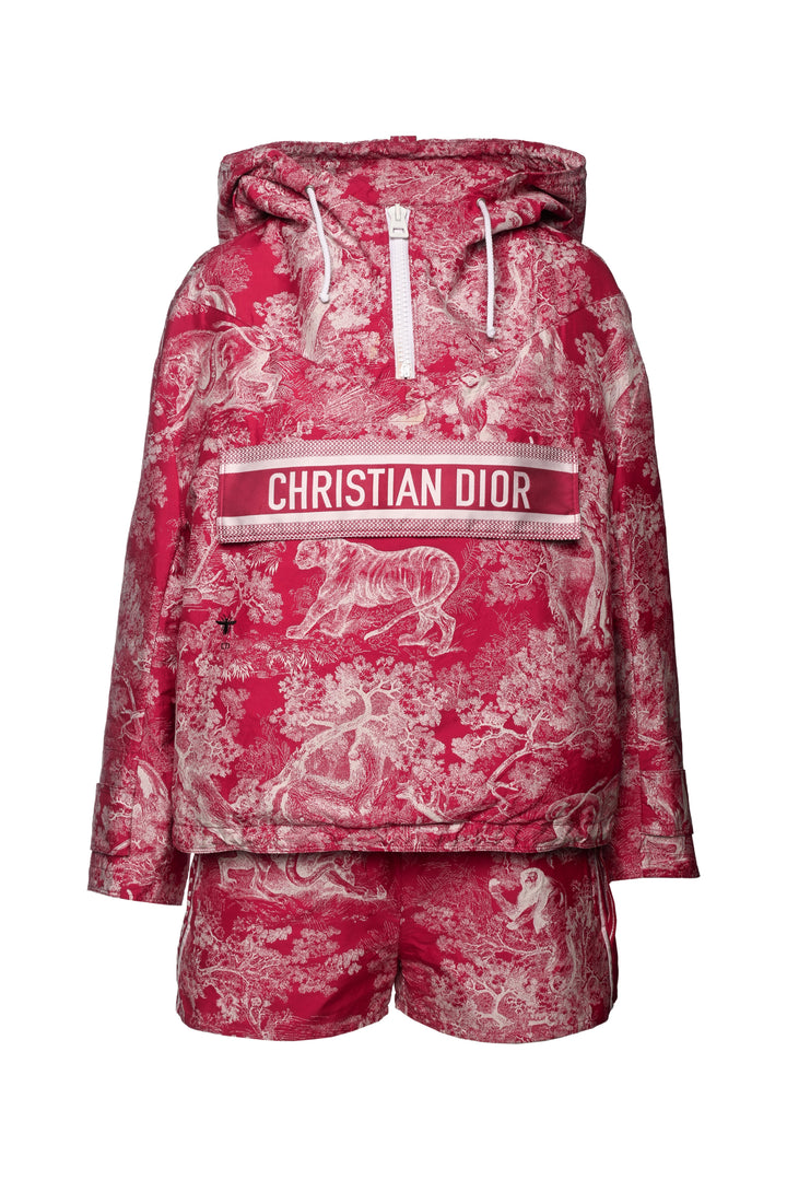 Christian Dior Size 4 Toile De Jouy Anorak & Shorts Set