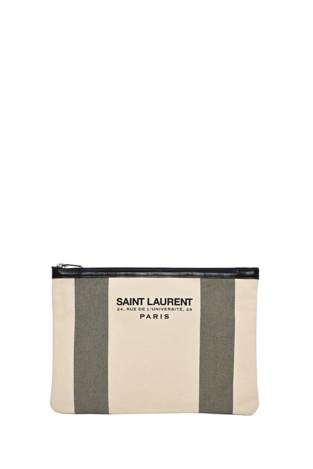 Saint Laurent 2015 Canvas Beach Zip Pouch