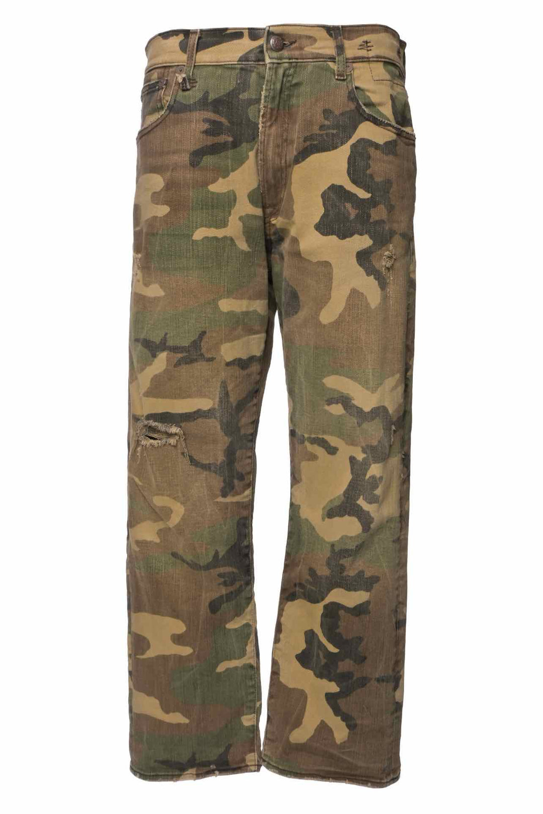 R13 Size 28 Camouflage Boyfriend Jeans