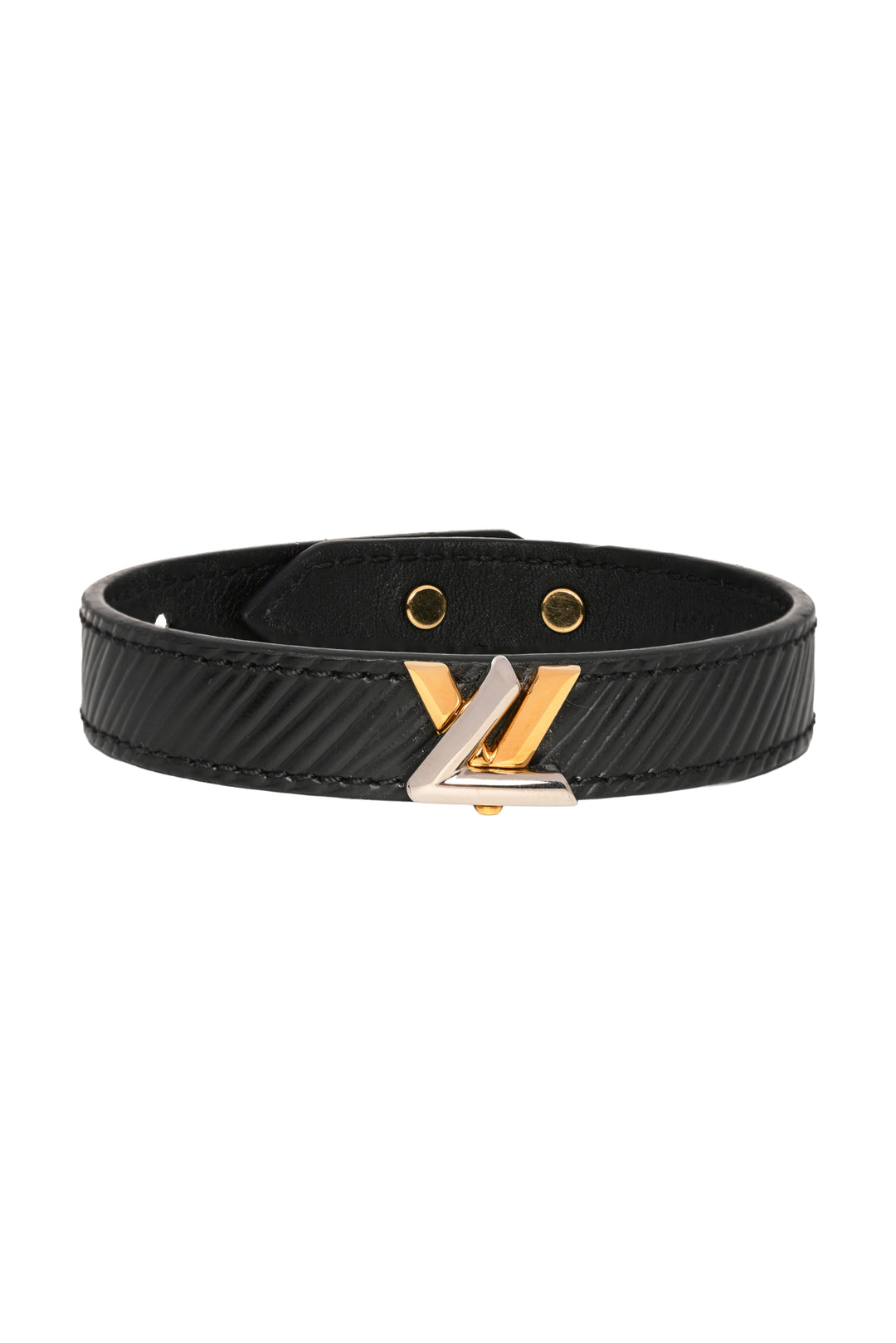 Louis Vuitton Leather Epi LV Twist Bracelet