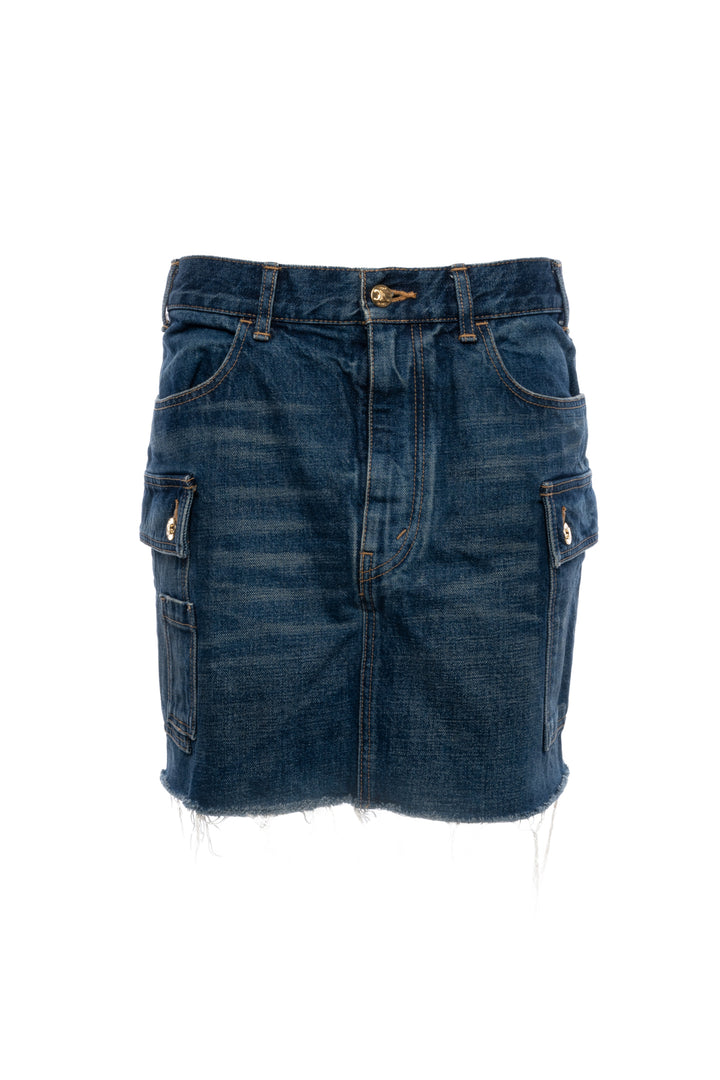 Celine Size 29 Denim Mini Skirt