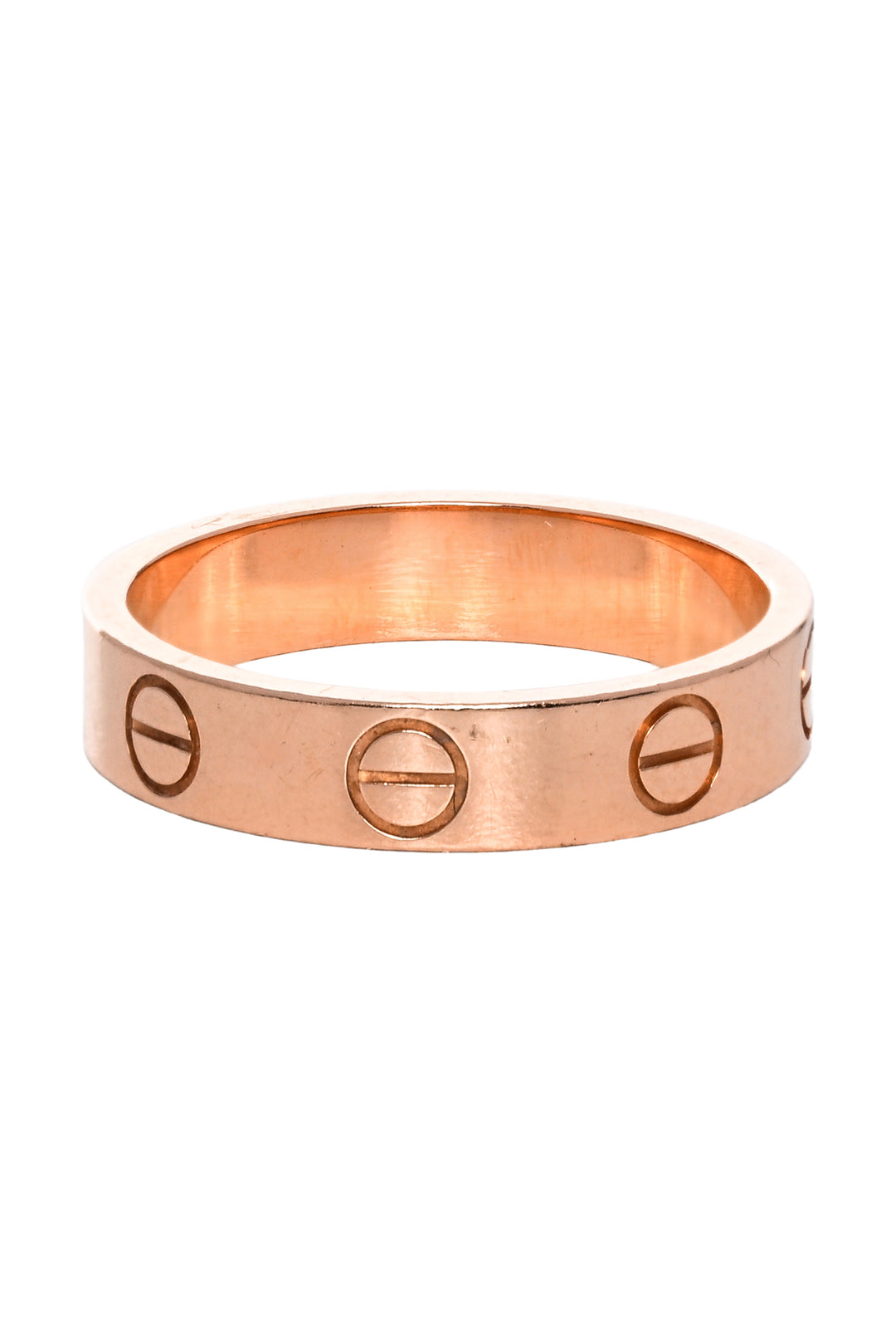 Cartier Size 4.5 18K Rose Gold Love Ring