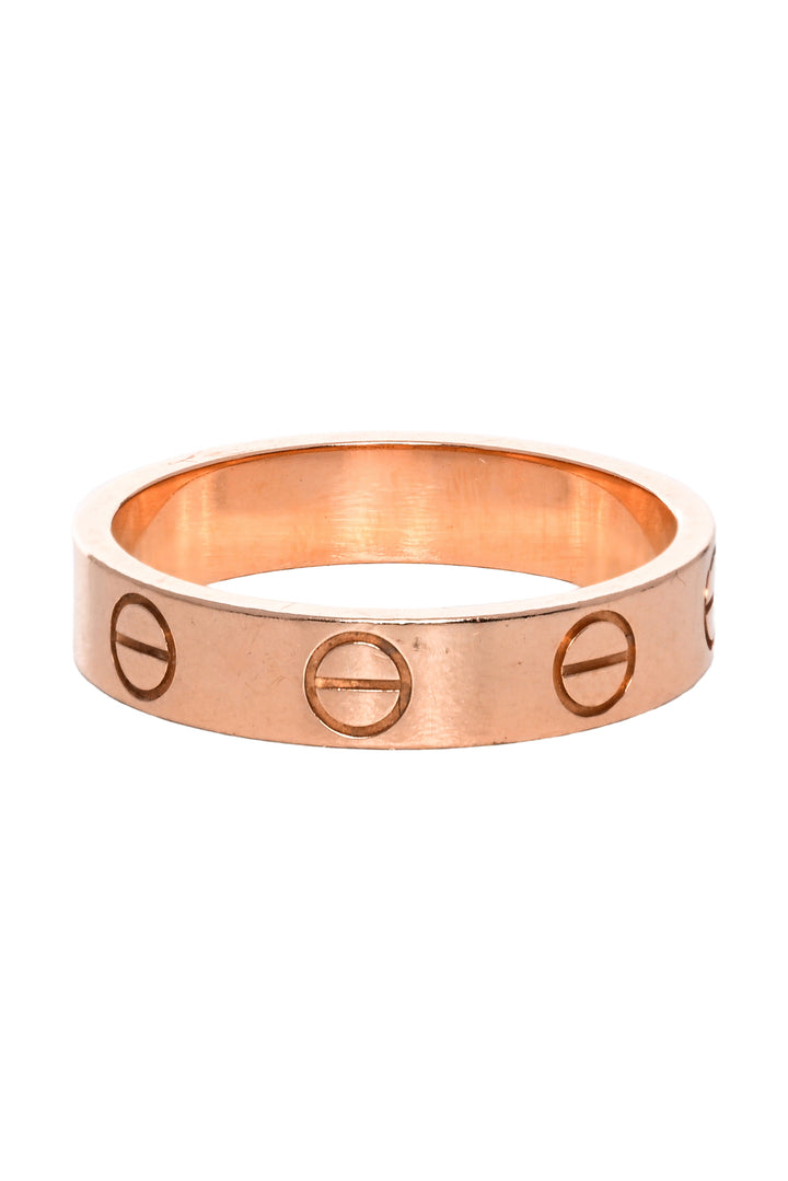Cartier Size 4.5 18K Rose Gold Love Ring