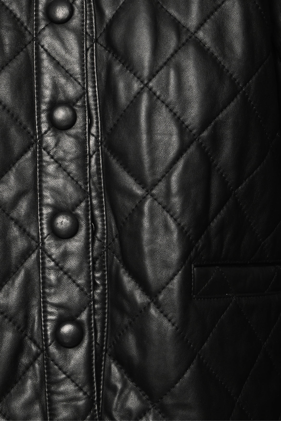 BA&SH Size M Quilted Leather Jacket