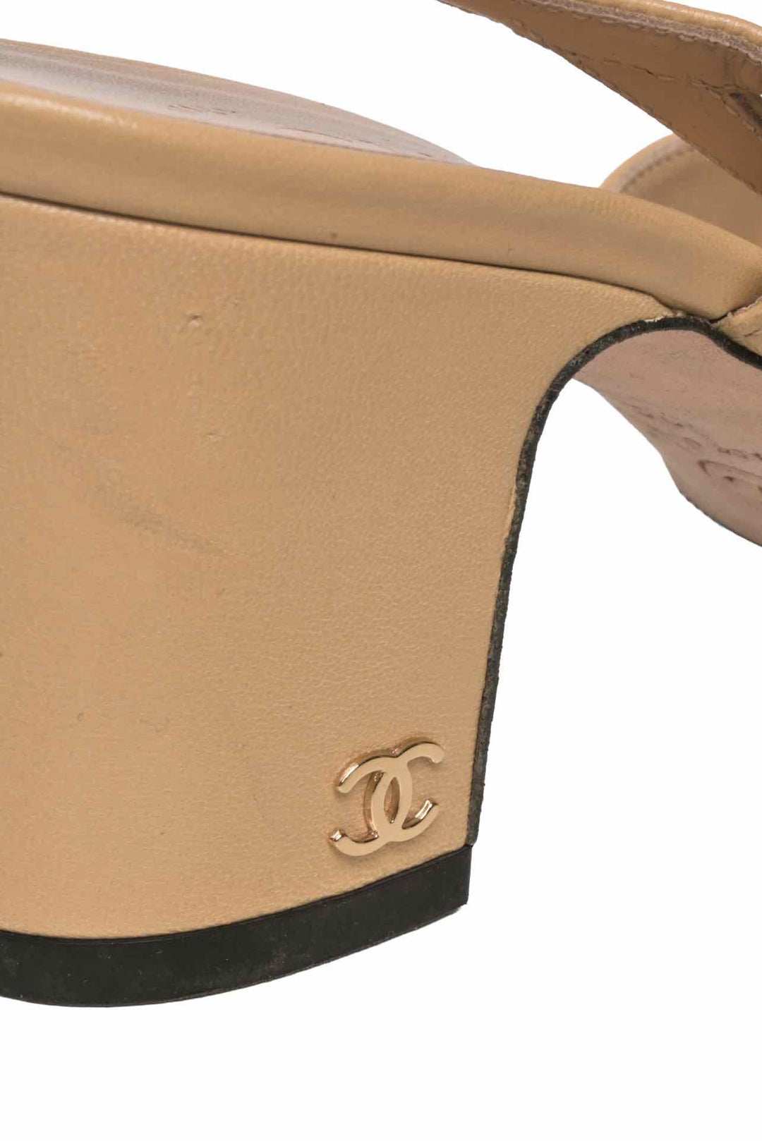 Chanel Size 36 Goatskin & Grosgrain Slingbacks Pumps