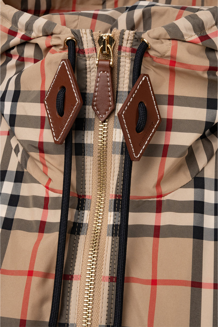 Burberry Size 8 Check Hooded Binham Jacket