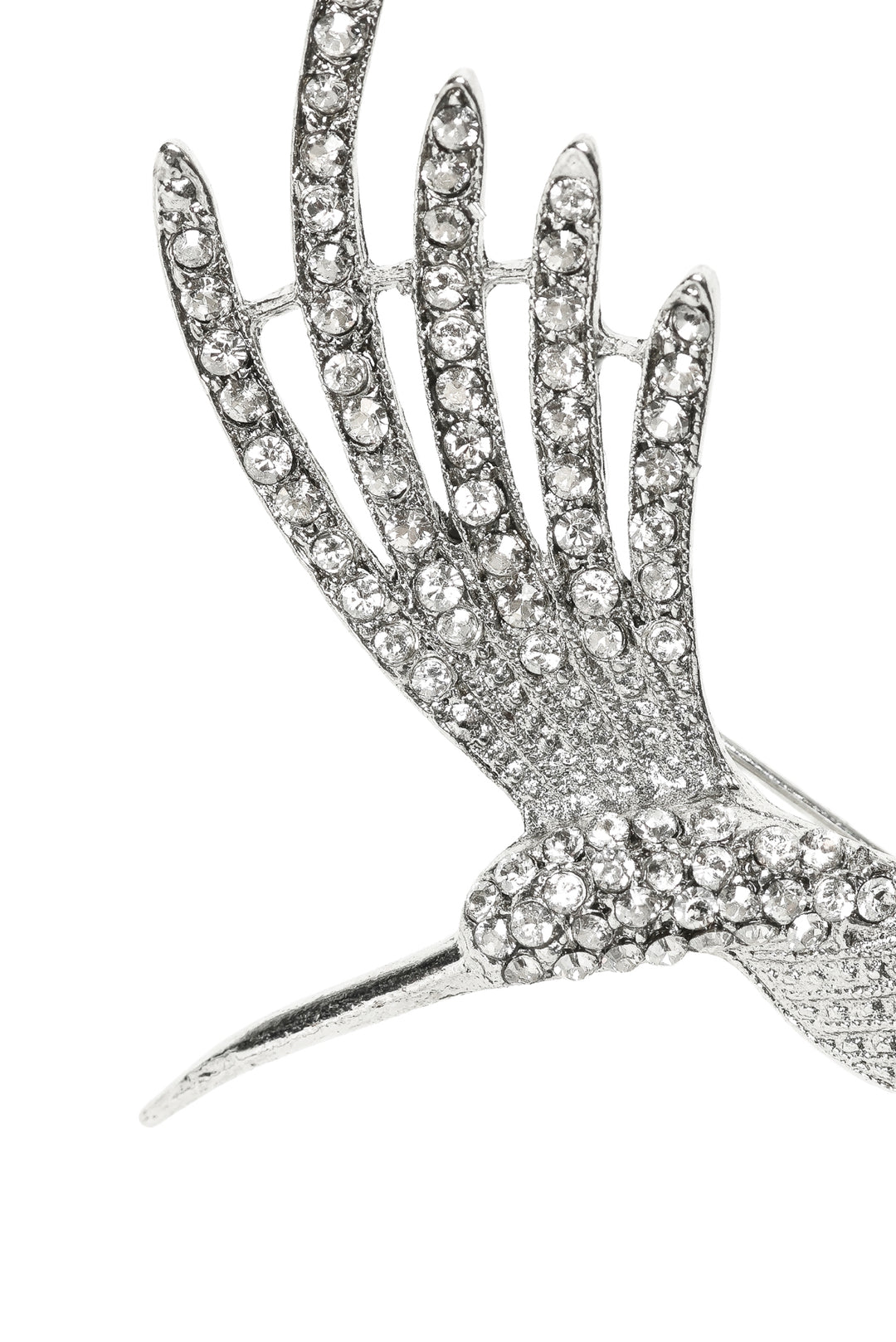 Oscar De La Renta Crystal Bird Brooch