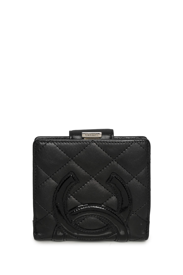 Chanel 2009-2010 Quilted Ligne Cambon Bi-fold Compact Wallet
