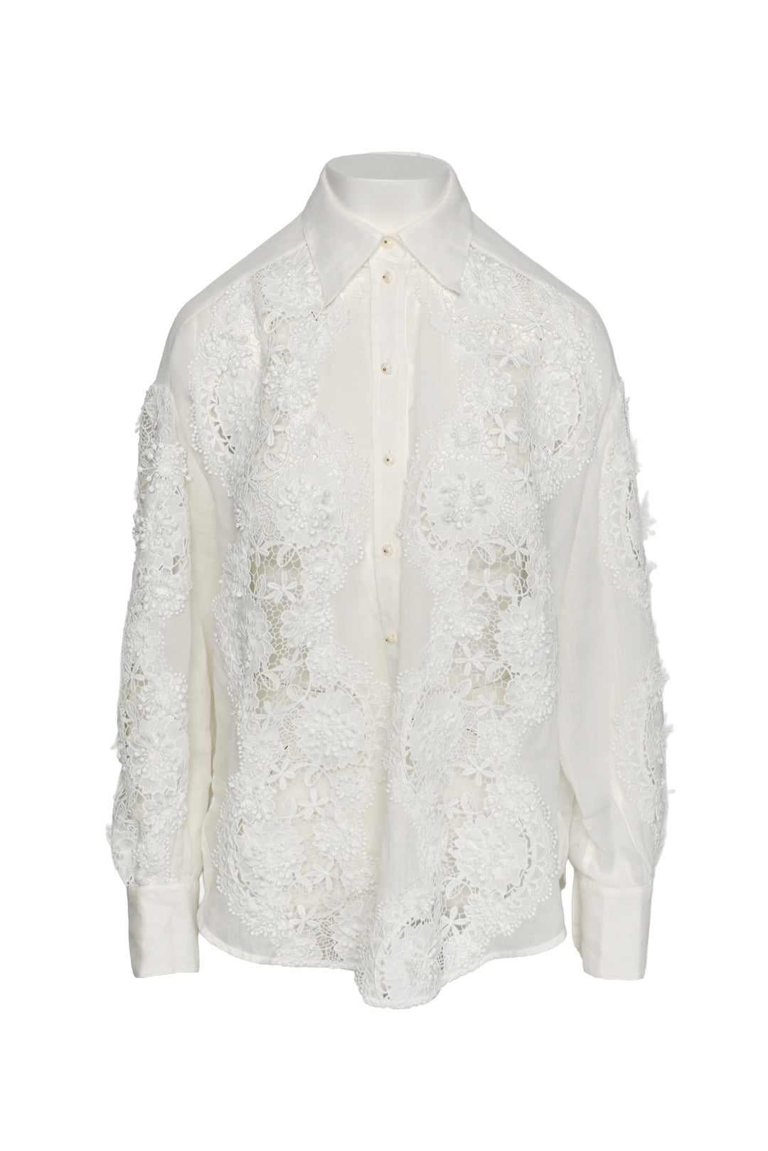 Zimmermann Size 1 Halliday Floral Lace Shirt