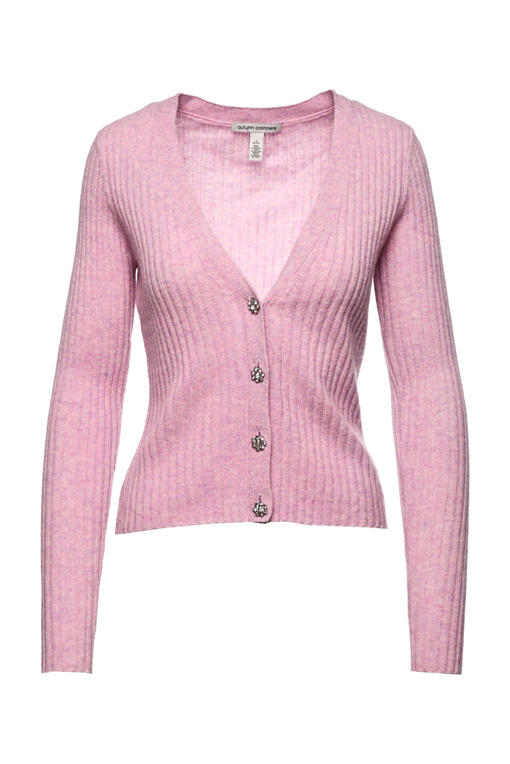 Autumn Cashmere Size S Ribbed Cashmere Cardigan