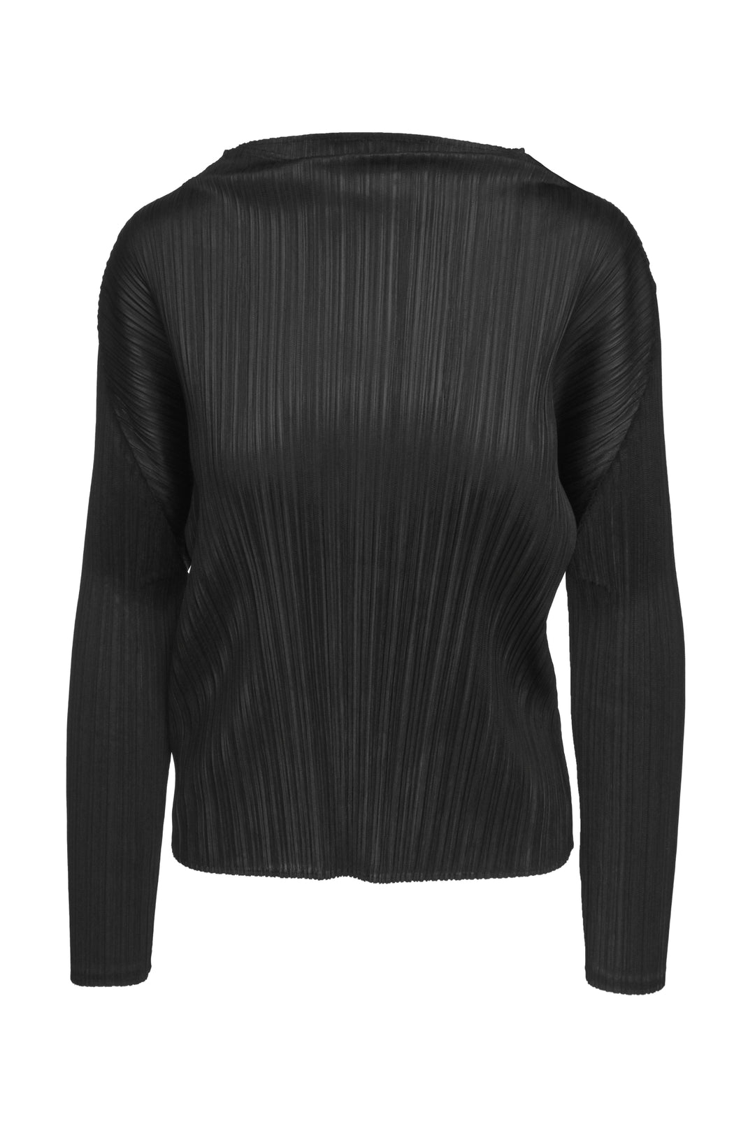 Pleats Please Size 3 Mock Neck Pleated Long Sleeve Tops