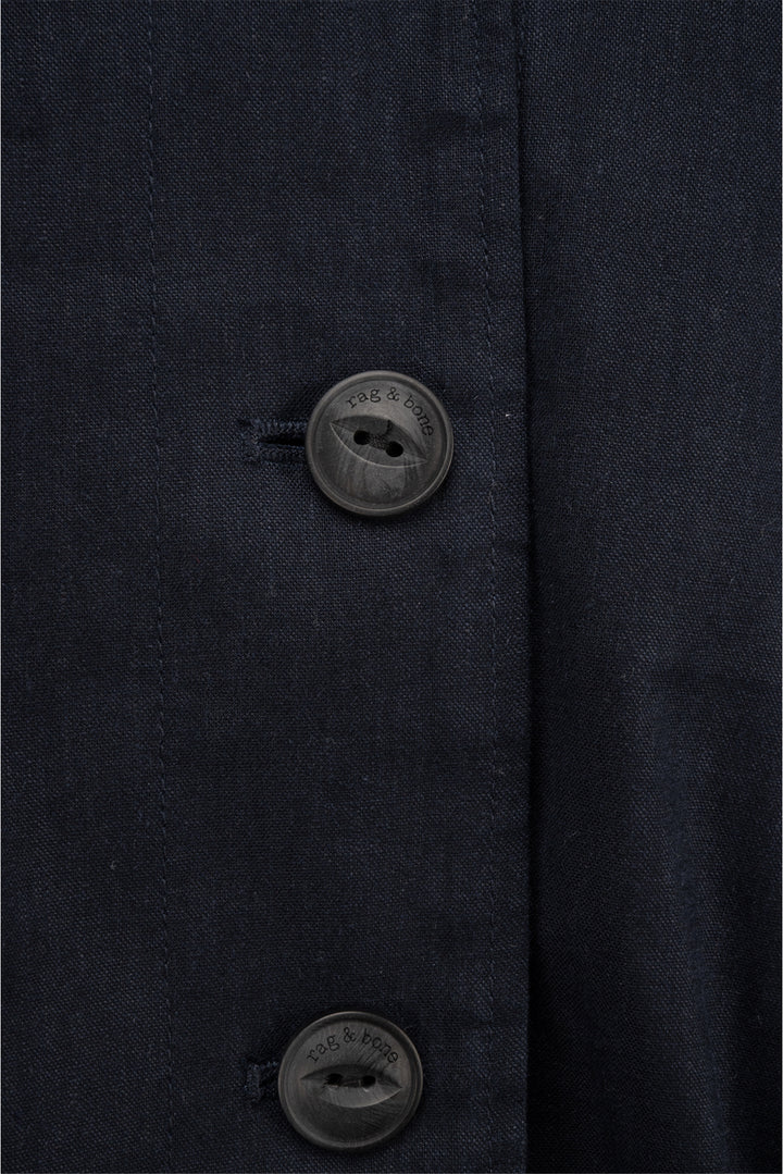 Rag & Bone Size M Cropped Linen Blend Jacket