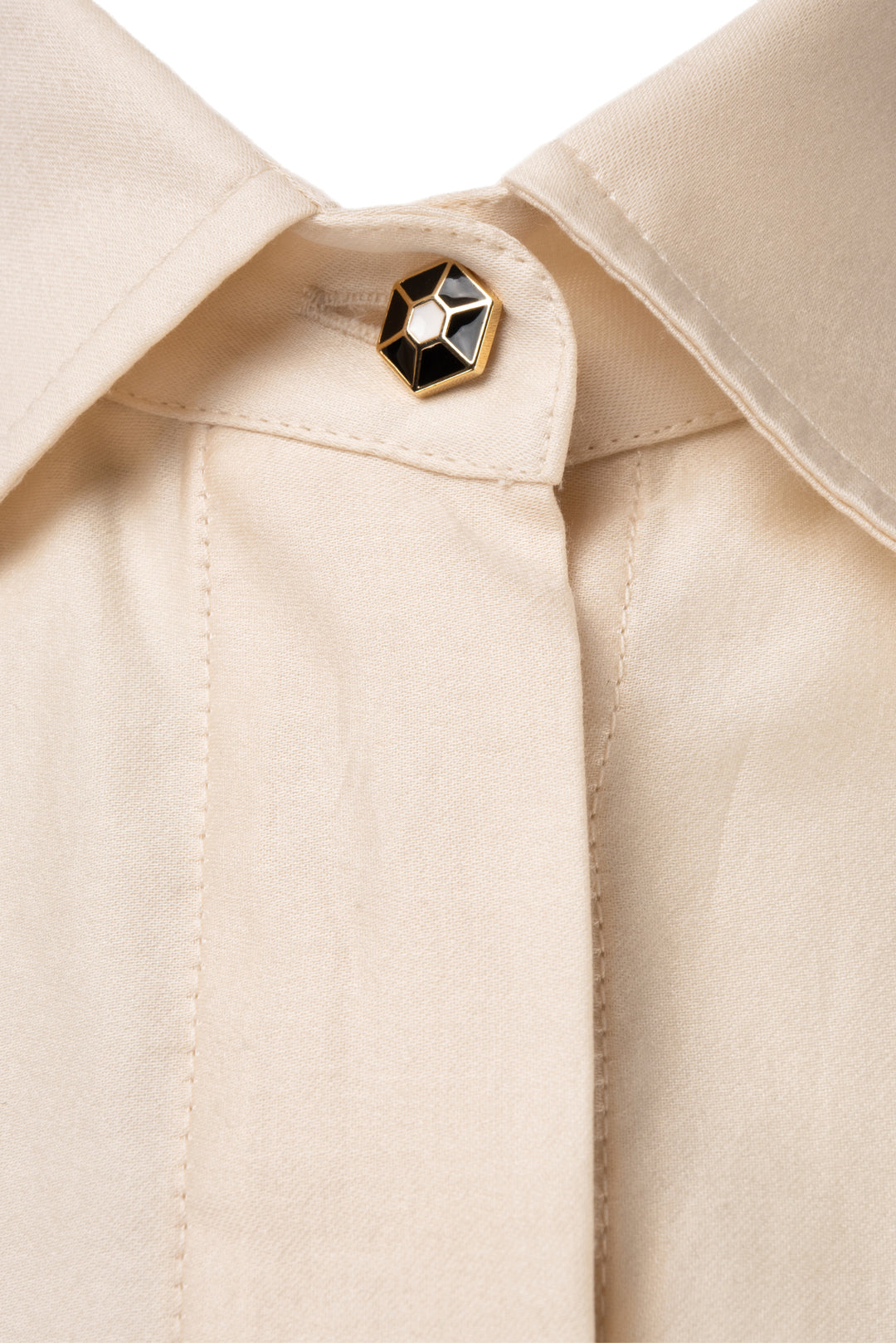 Max Mara Size 6 Faraday Gathered Cotton Blouse