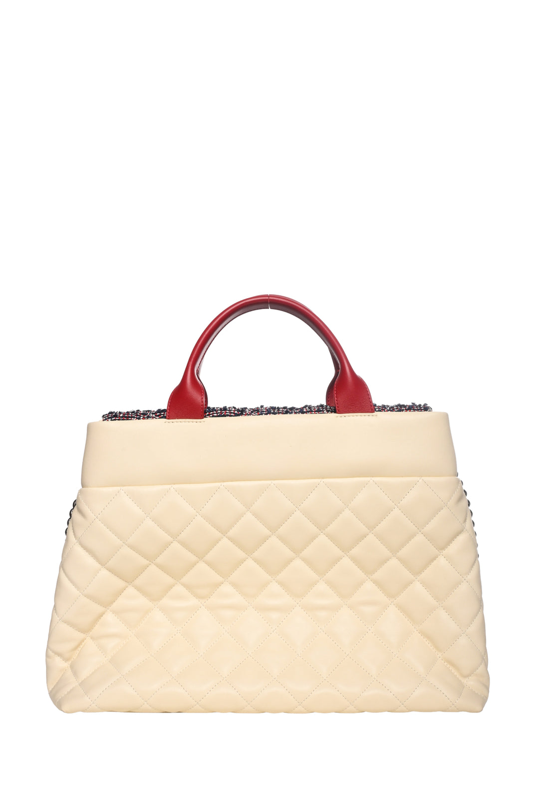 Chanel 2016-2017 Calfskin Tweed Quilted Large Portobello Tote