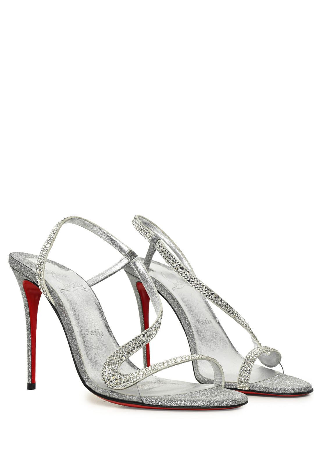 Christian Louboutin Size 39 Glitter Rosaline Strass Sandals