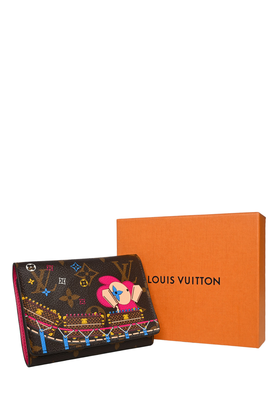 Louis Vuitton 2020 Limited Edition Monogram Christmas Animation Victorine Wallet