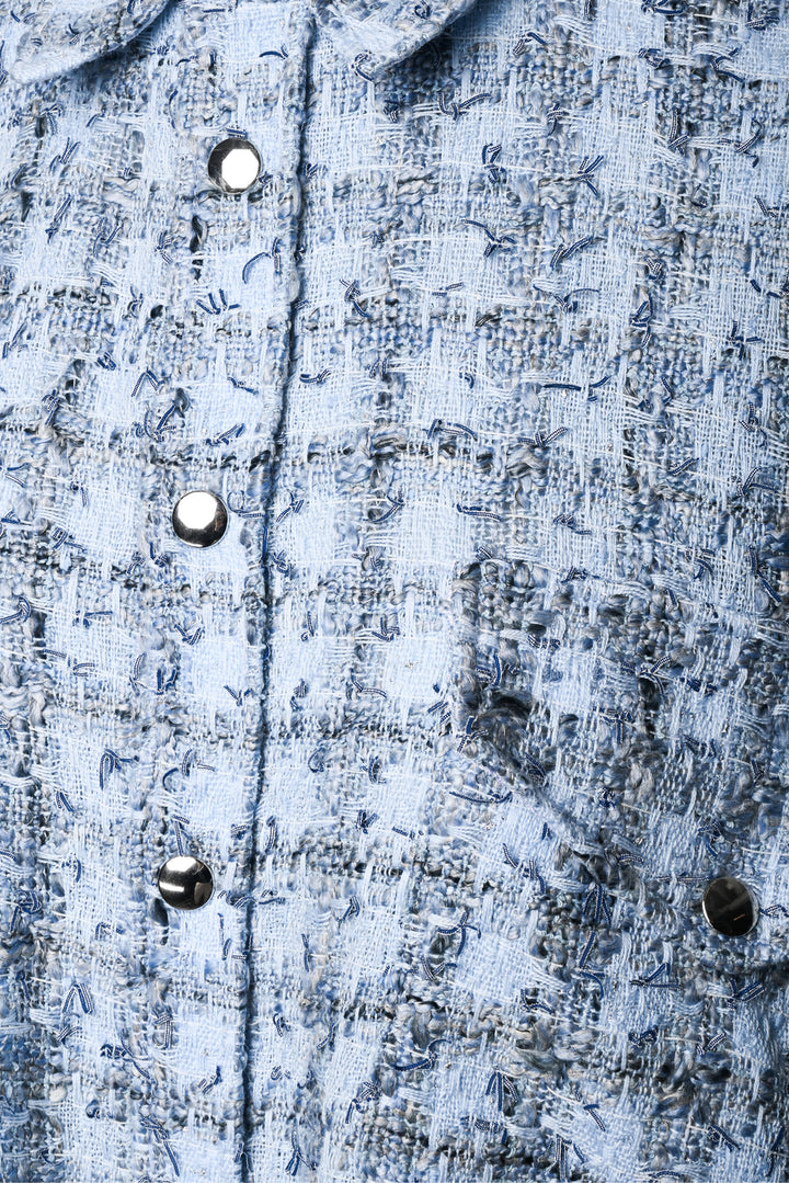 Faith Connexion Size S Laced Tweed Oversize Shirt
