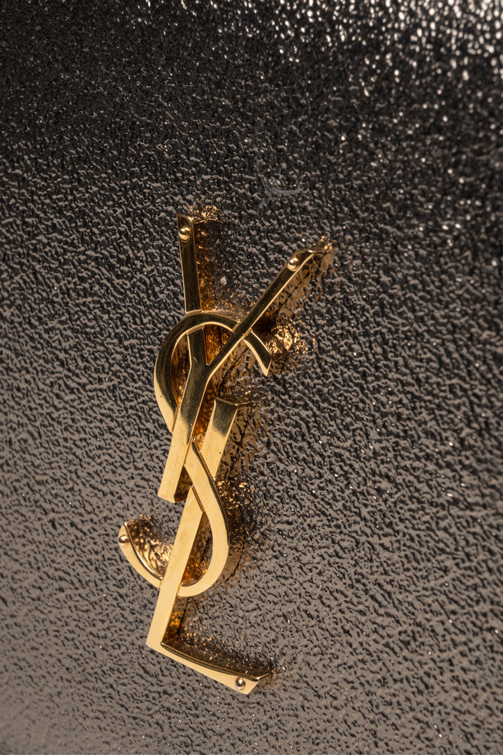 Saint Laurent 2016 Metallic Leather Kate Chain Wallet Crossbody