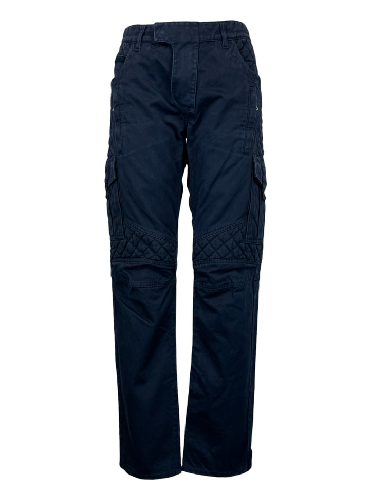Balmain Size 33 Men's Quilted Cargo Biker Pants