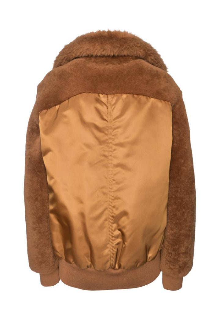 Liven Size 42 Shearling Bomber Jacket