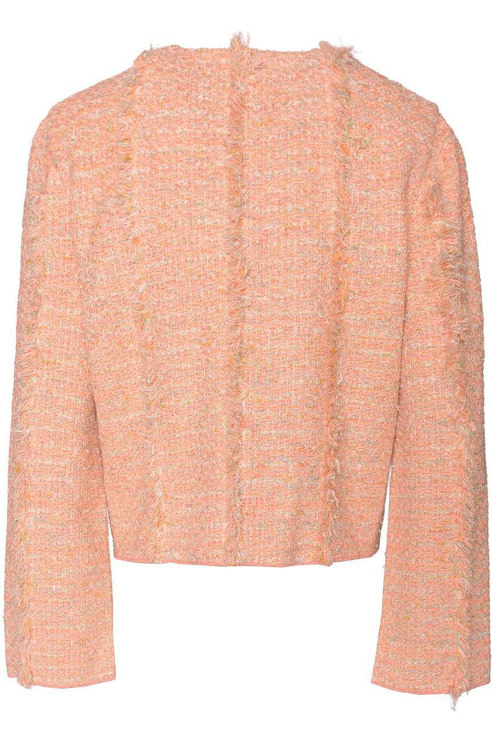 St. John Size 8 Metallic Tweed Jacket