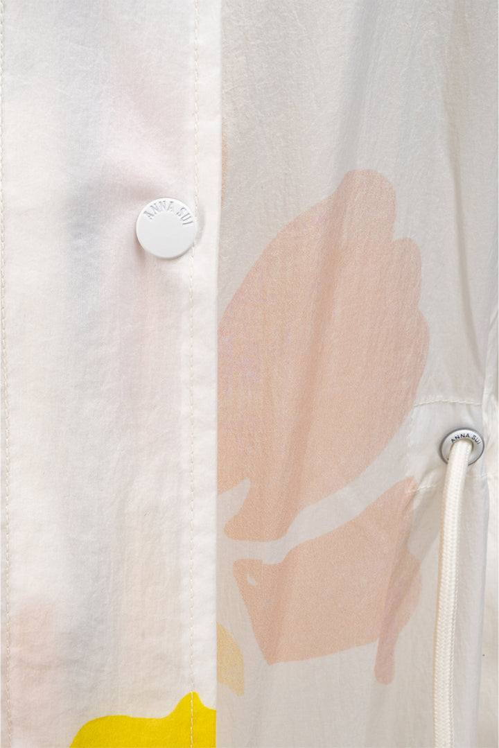 Anna Sui Active Size S Floral Translucent Rain Coat