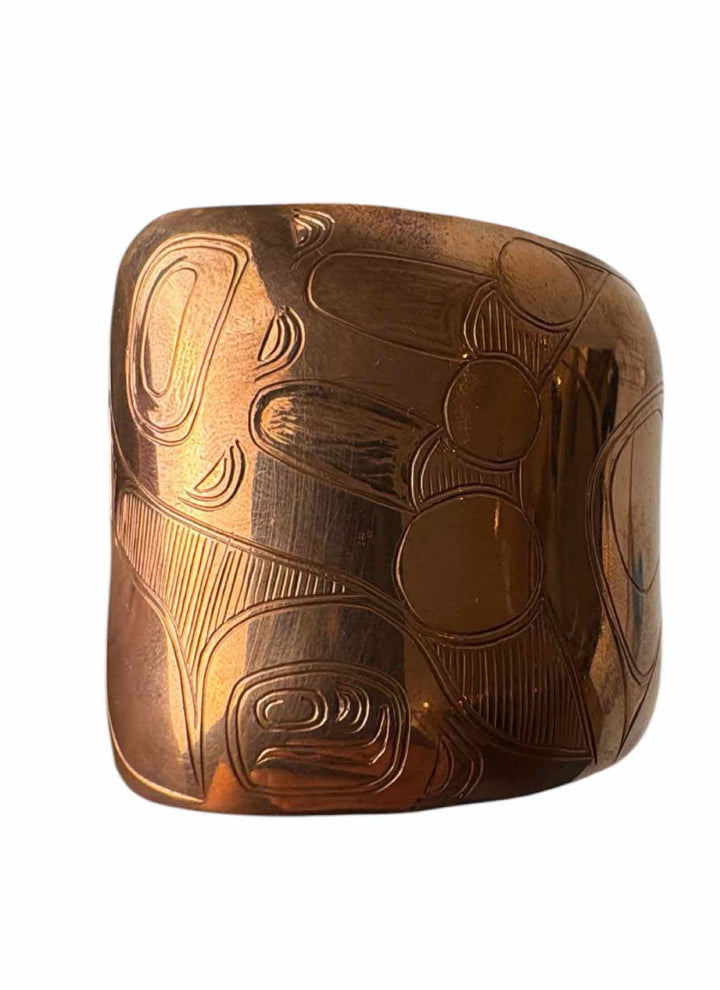 Colby Gates Indigenous Carved Copper Bracelet