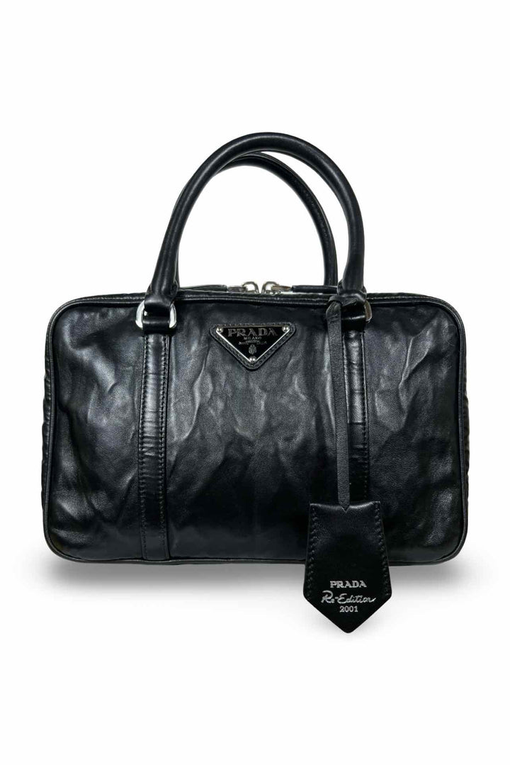 Prada Medium Antique Nappa Leather Top Handle Bag