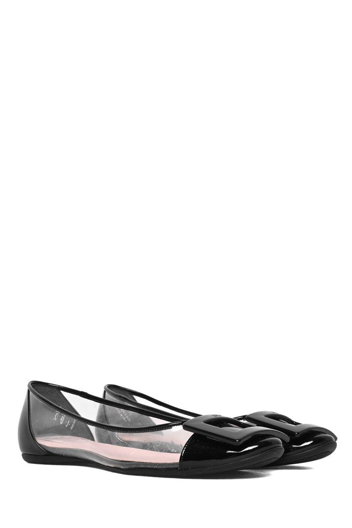 Roger Vivier Size 35.5 Buckle Detail Ballet Flats