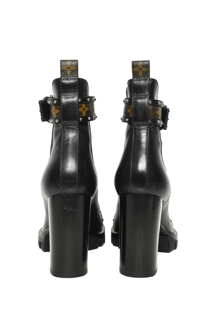 Louis Vuitton Size 41 Leather Studded Combat Boots