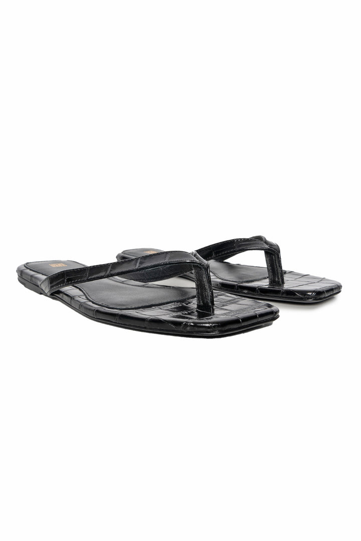 Toteme Size 38 Square Toe Leather Flip-Flops