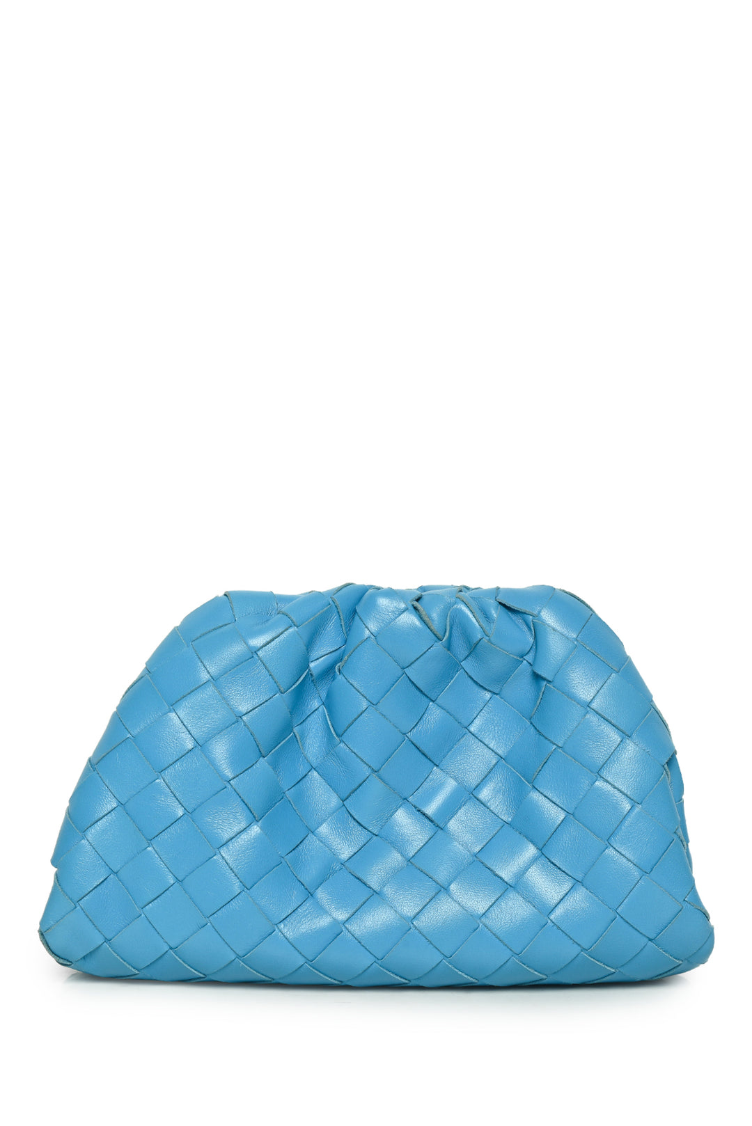 Bottega Veneta The Mini Pouch Intrecciato Leather Clutch Bag
