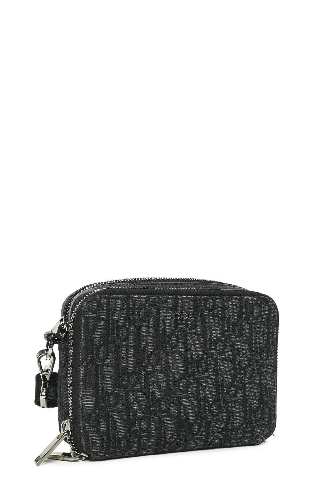 Dior 2022 Oblique Jacquard Zipped Pouch Crossbody