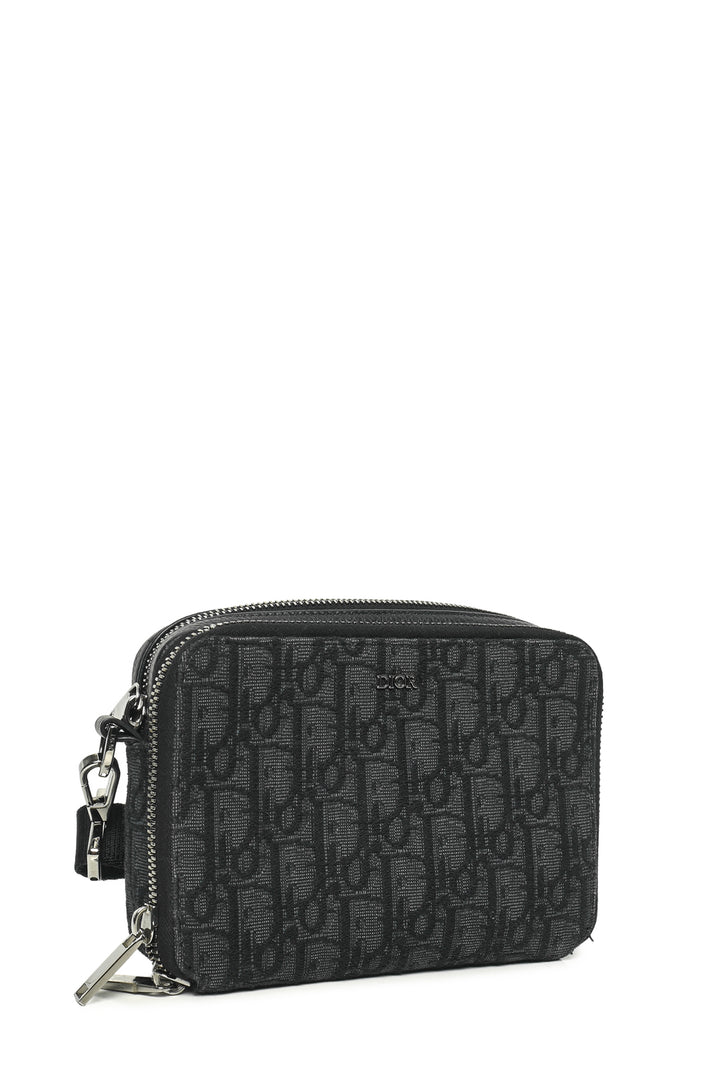 Dior 2022 Oblique Jacquard Zipped Pouch Crossbody