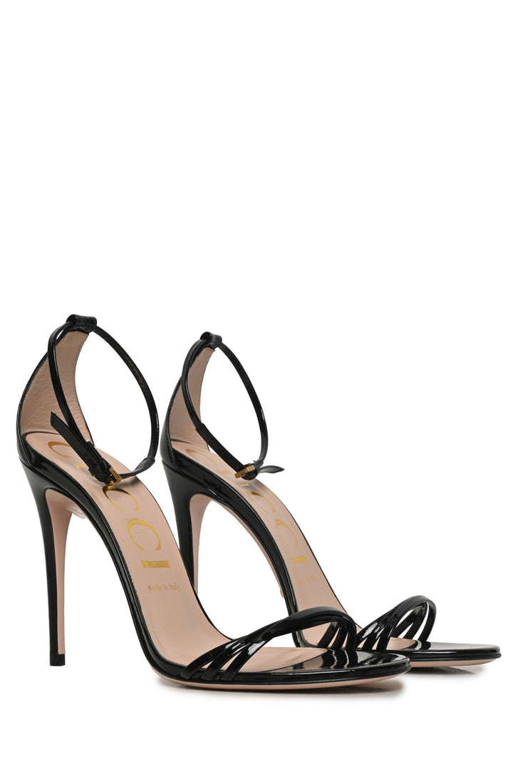 Gucci Size 39 Isle Patent Leather Sandals