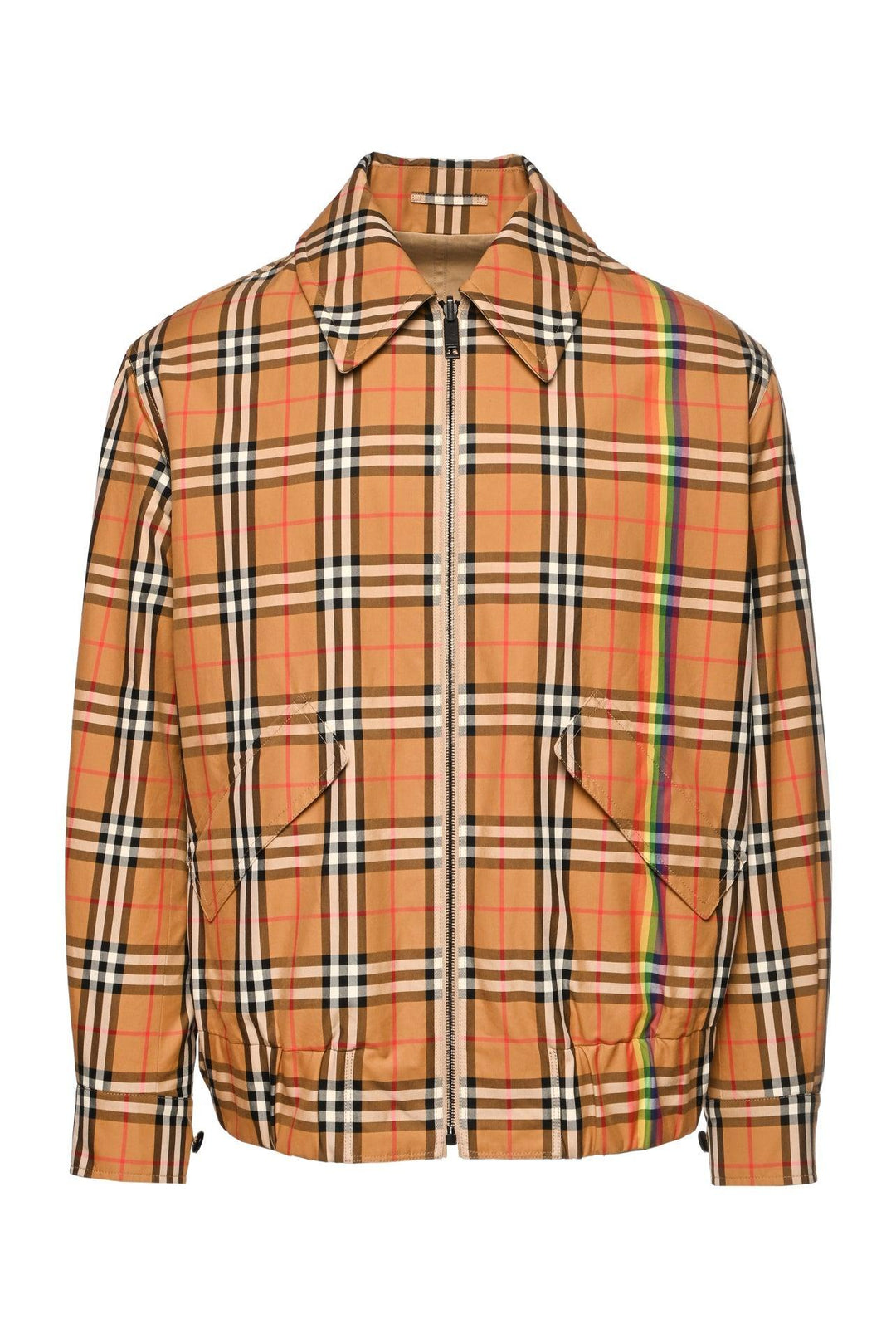 Burberry Size M Men's Rainbow Vintage Check Reversible Jacket