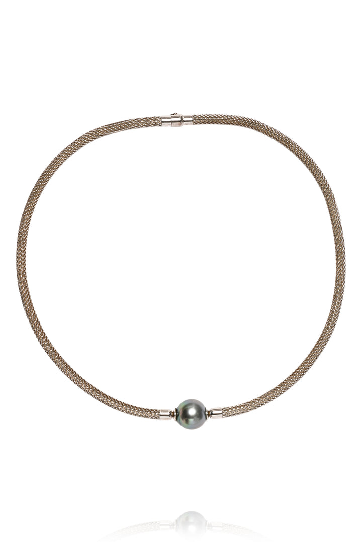 Hinerava 925 Silver & Tahitian Pearl Necklace