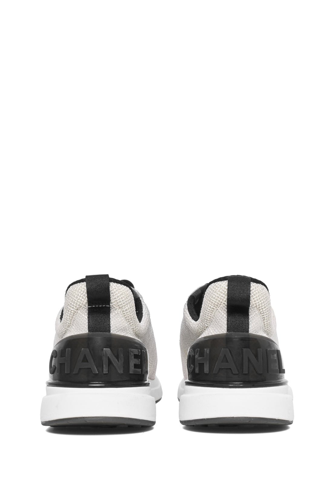 Chanel Size 42 CC Embroidered Mesh Low Top Sneaker