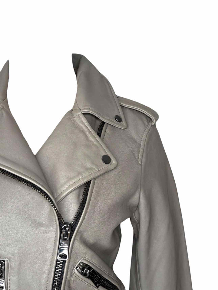 All Saints Balfern Leather Biker Size 8 Jacket