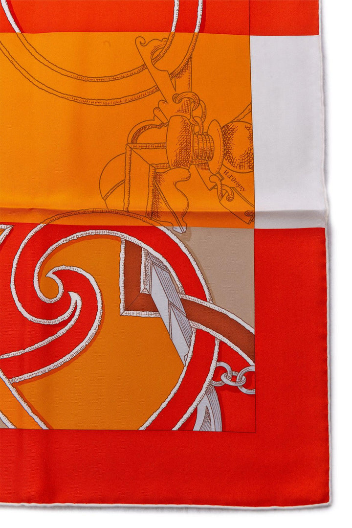 Hermes Size OS L'Instruction du Roy Bayadere by Henri d'Origny Scarf