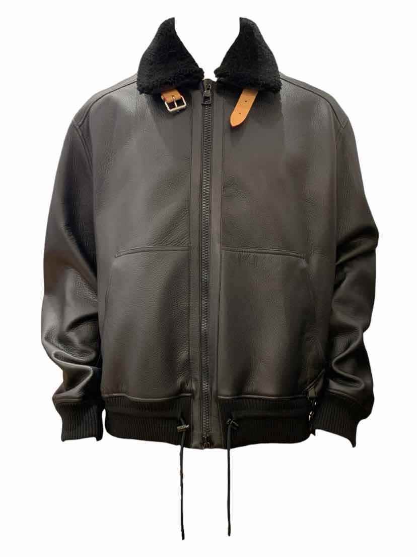 Louis Vuitton Size XL Men's Staples Edition Leather Jacket